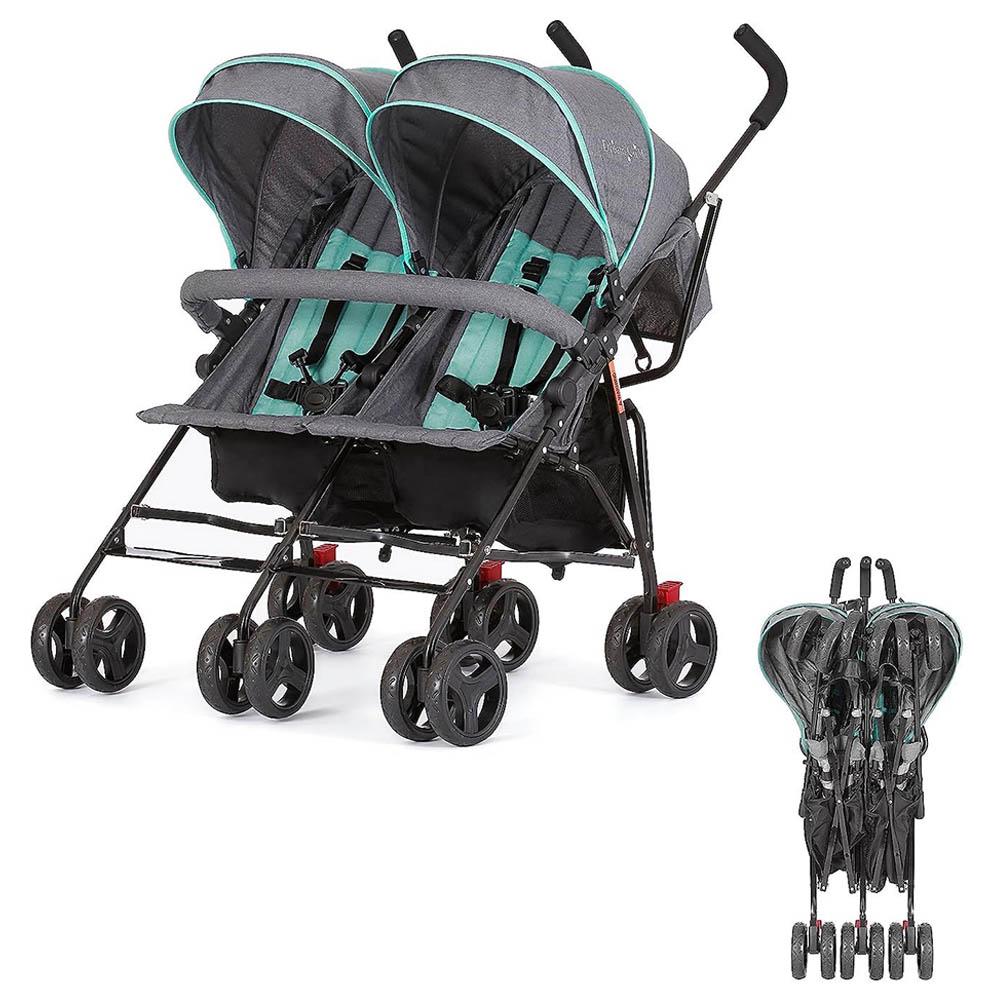 Hababy - Flexi Twin Stroller - Green