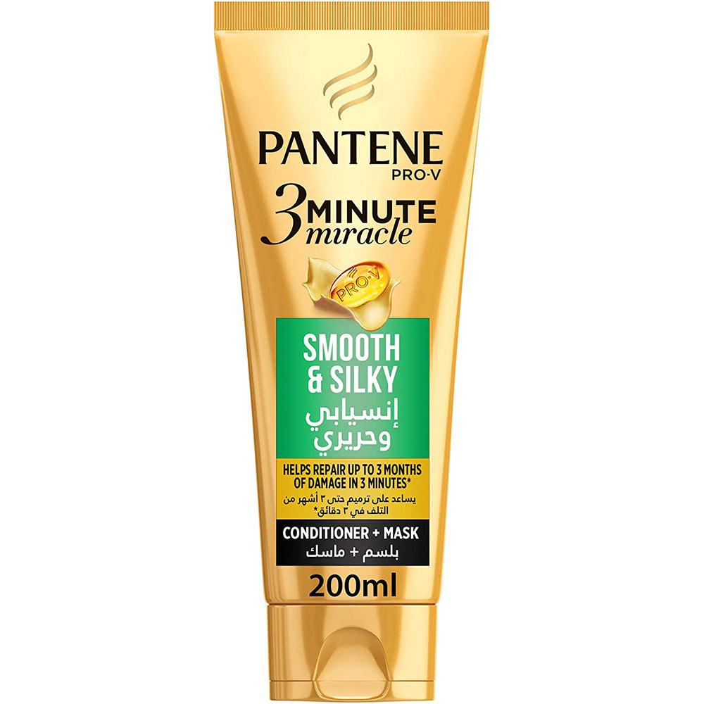 Pantene - Pro-V 3 Minute Miracle Smooth and Silky Conditioner + Mask 200 ml