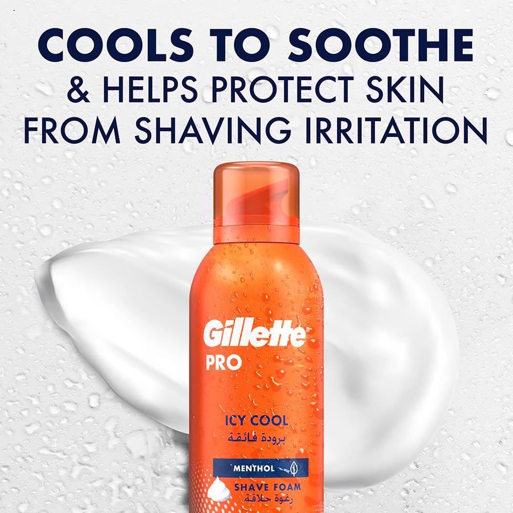 Gillette - Icy Cool Shaving Foam - 200 ml