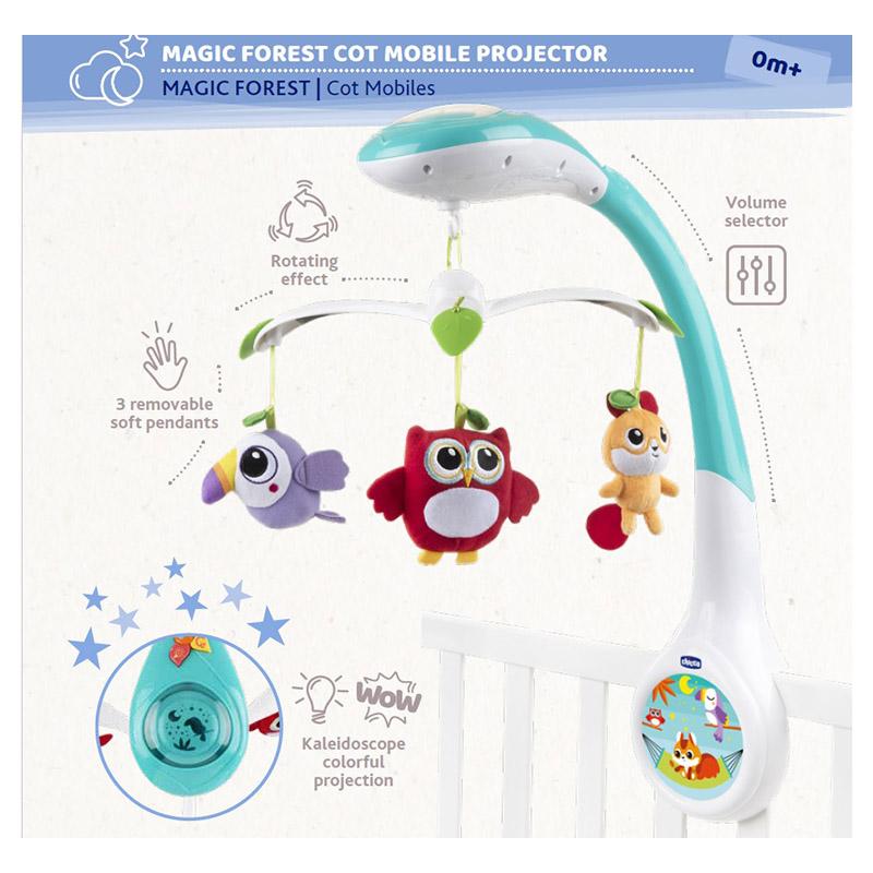 Chicco - Magic Forest Cot Mobile Projector