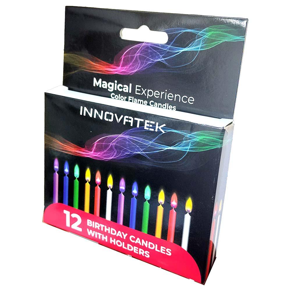 Innovatek - Colorful Flame Candles - 12pcs