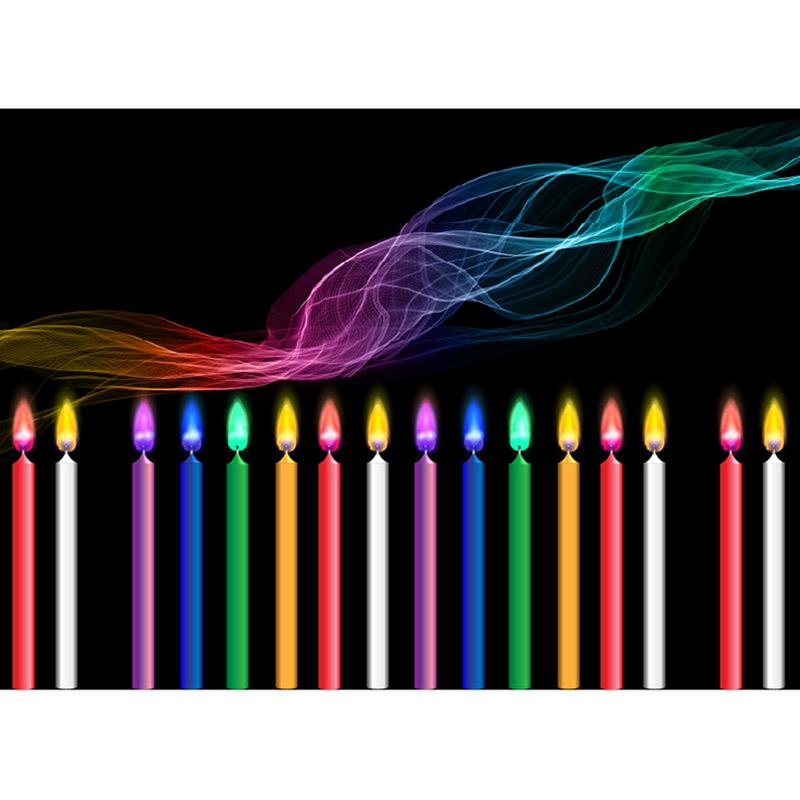 Innovatek - Colorful Flame Candles - 12pcs