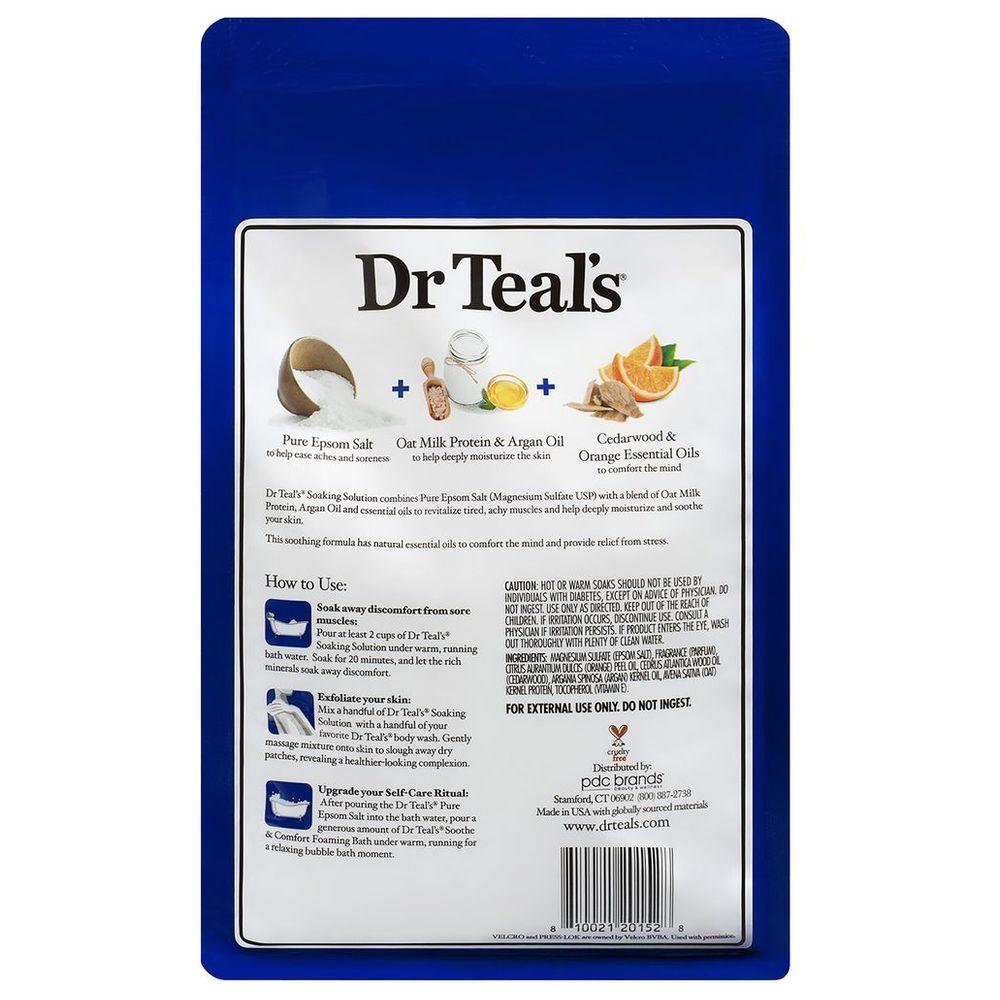 Dr Teal's - Epsom Bath Salt Oat Milk & Argan Oil - 1.36Kg