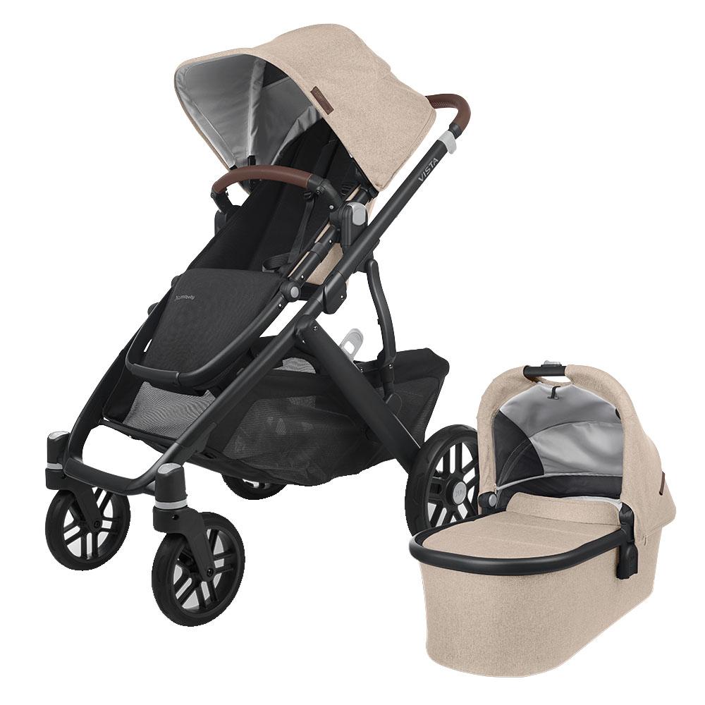 Uppababy - Vista V2 Stroller And Travel System - Liam - Oat Melange