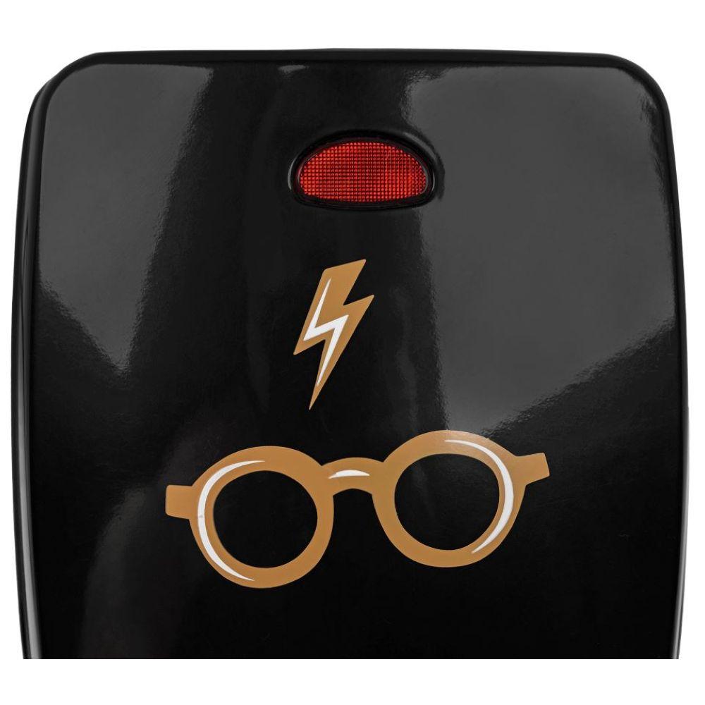 Uncanny Brands - Harry Potter Icon Single Sandwich Maker - Black