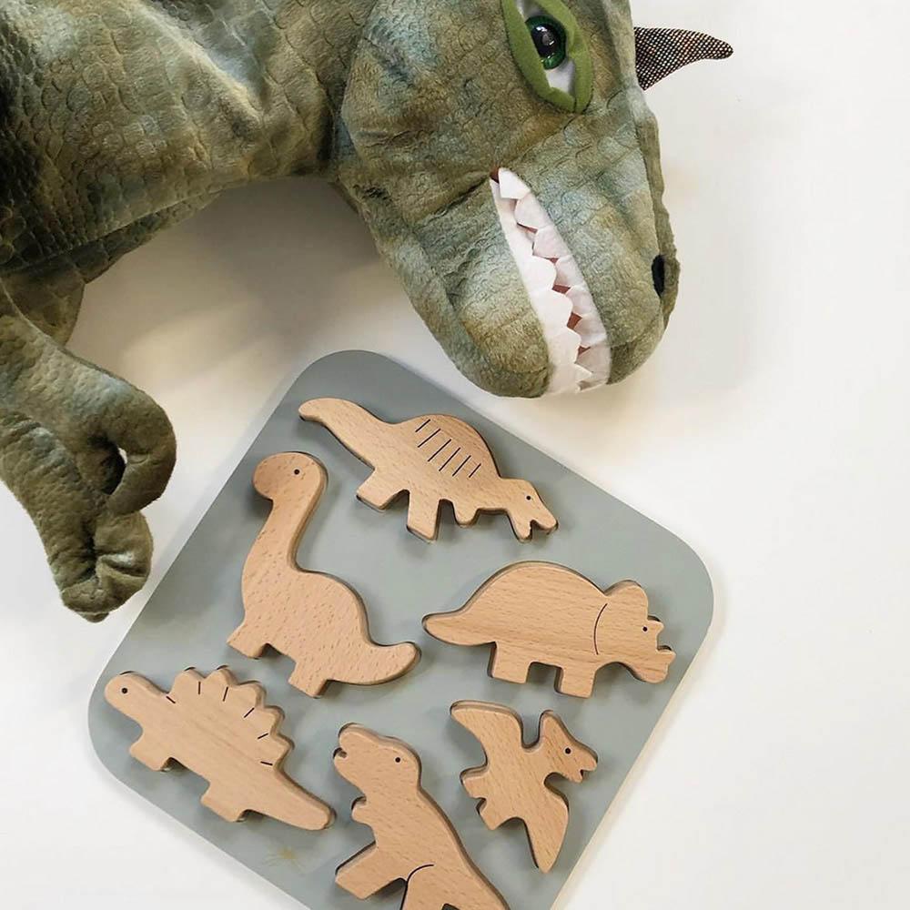 By Astrup - Wooden Jigsaw Puzzle - Dinosaur