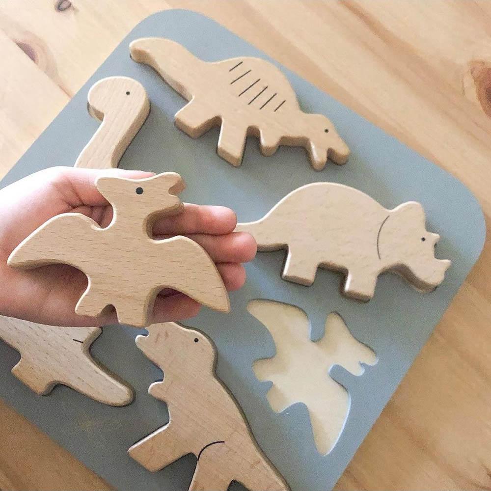 By Astrup - Wooden Jigsaw Puzzle - Dinosaur