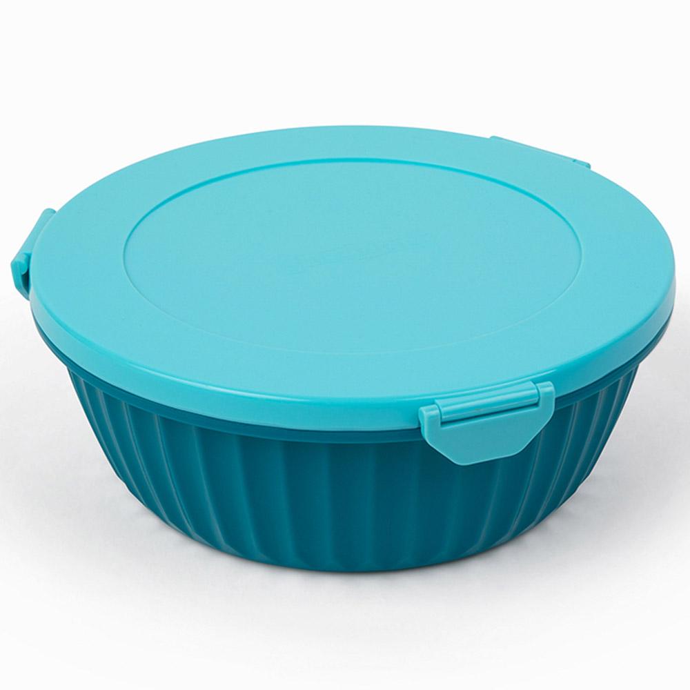 Yumbox - 3 Part Divider Poke Bowls - Lagoon Blue