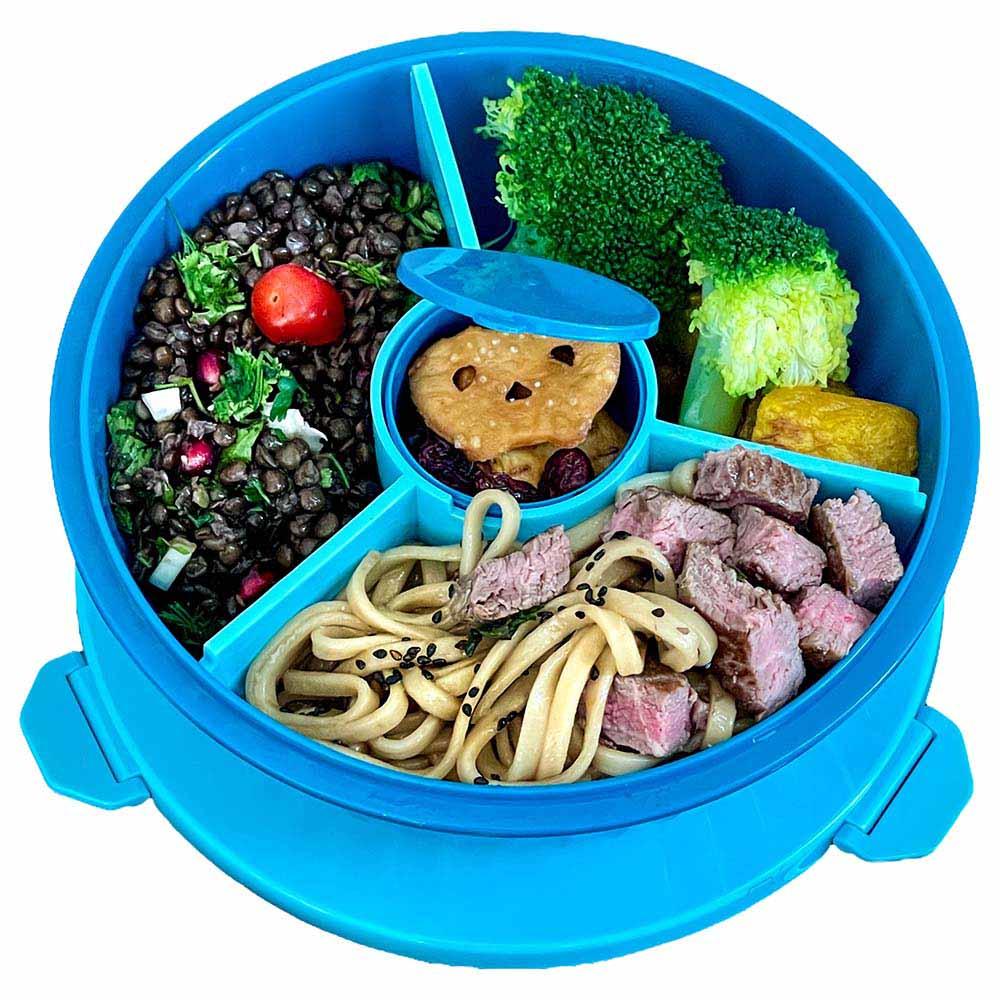 Yumbox - 3 Part Divider Poke Bowls - Lagoon Blue