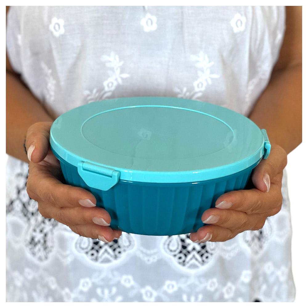 Yumbox - 3 Part Divider Poke Bowls - Lagoon Blue