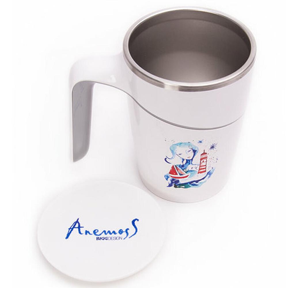 Anemoss - Lighthouse Girl Suction Mug - White - 470 ml