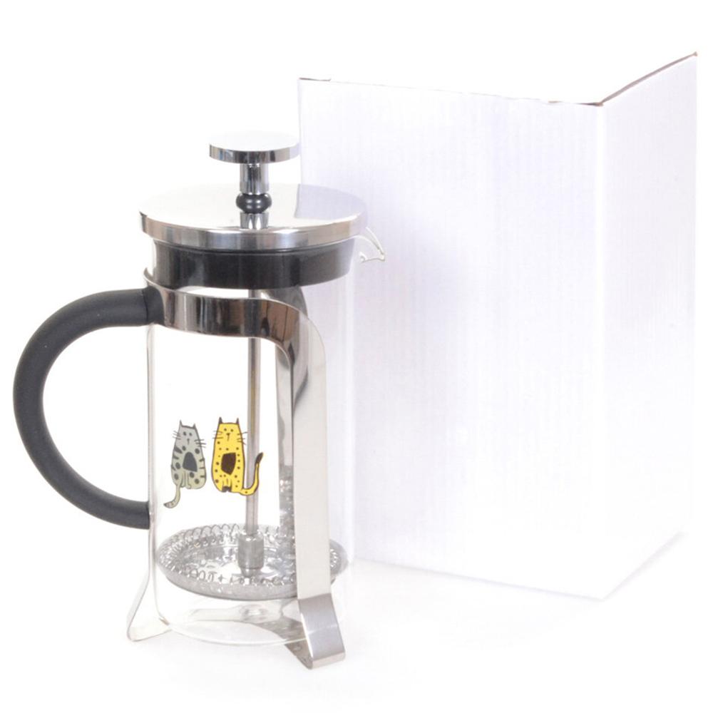 Biggdesign - French Press Coffee & Tea Maker - 350ml - Silver