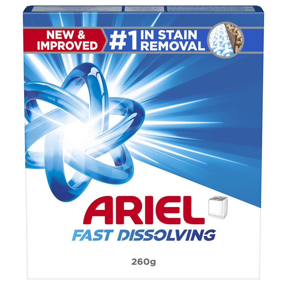 Ariel - Fast Dissolving Laundry Detergent Powder - 260 g