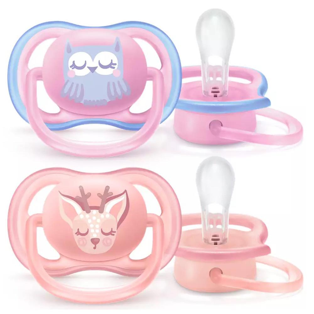 Philips - Avent SIL Ultra Air Free Flow Soother - 0-6M - Deco - 4pcs