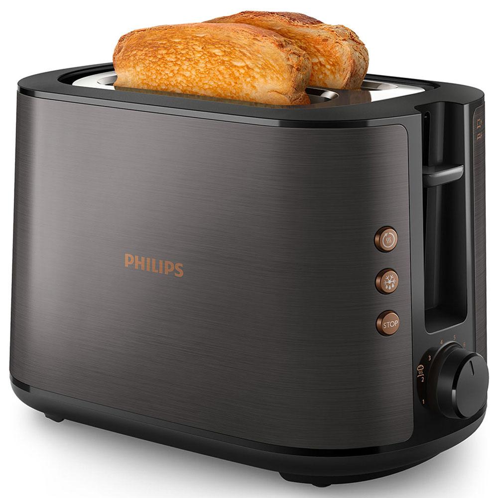 Philips - 5000 Series Toaster - Black/Copper