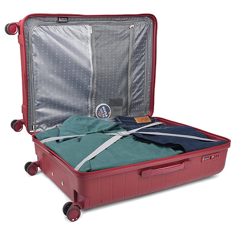 Carlton - Carnival Plus Hardside Check-In Luggage - Maroon - L - 76 cm