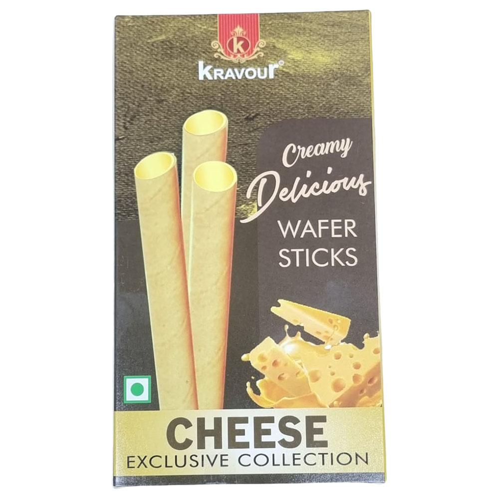 Kravour - Wafer Rolls - Cheese - 75g