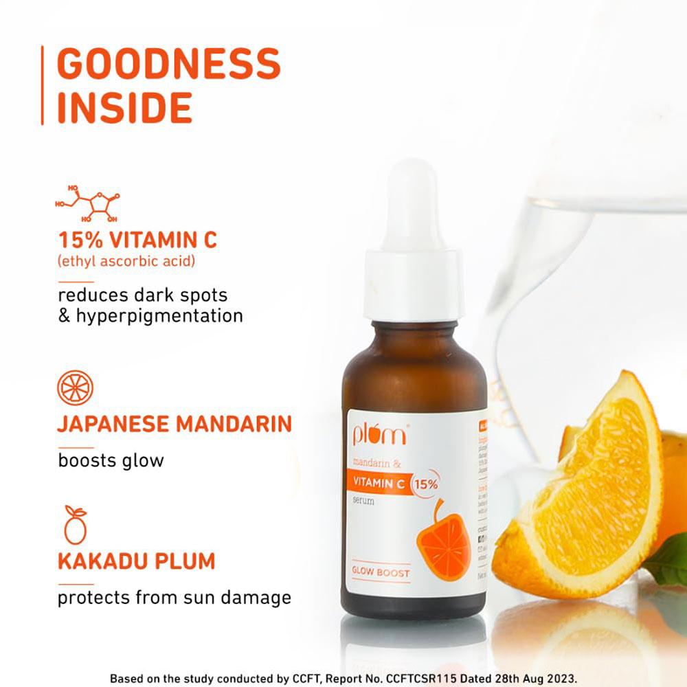 Plum Goodness - 15% Vitamin C Face Serum With Mandarin - 30 ml