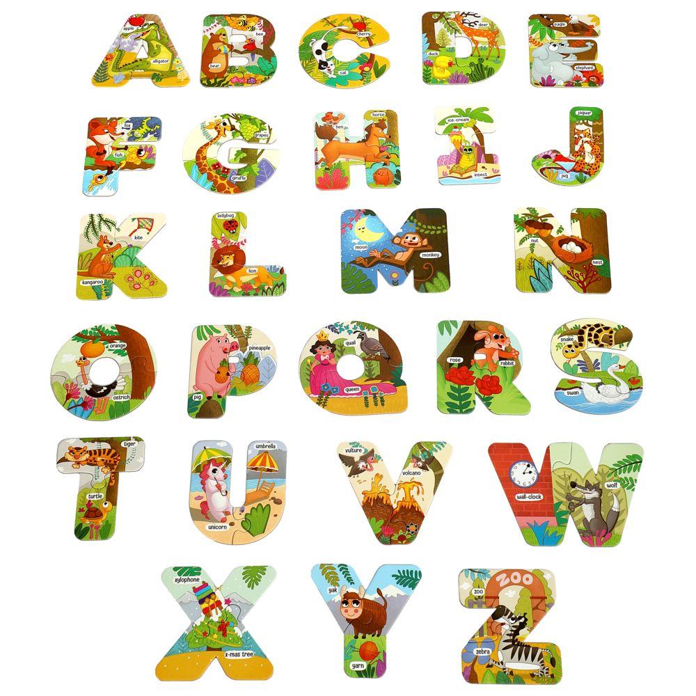 Alphabet Puzzle 52pcs With Puzzle Book