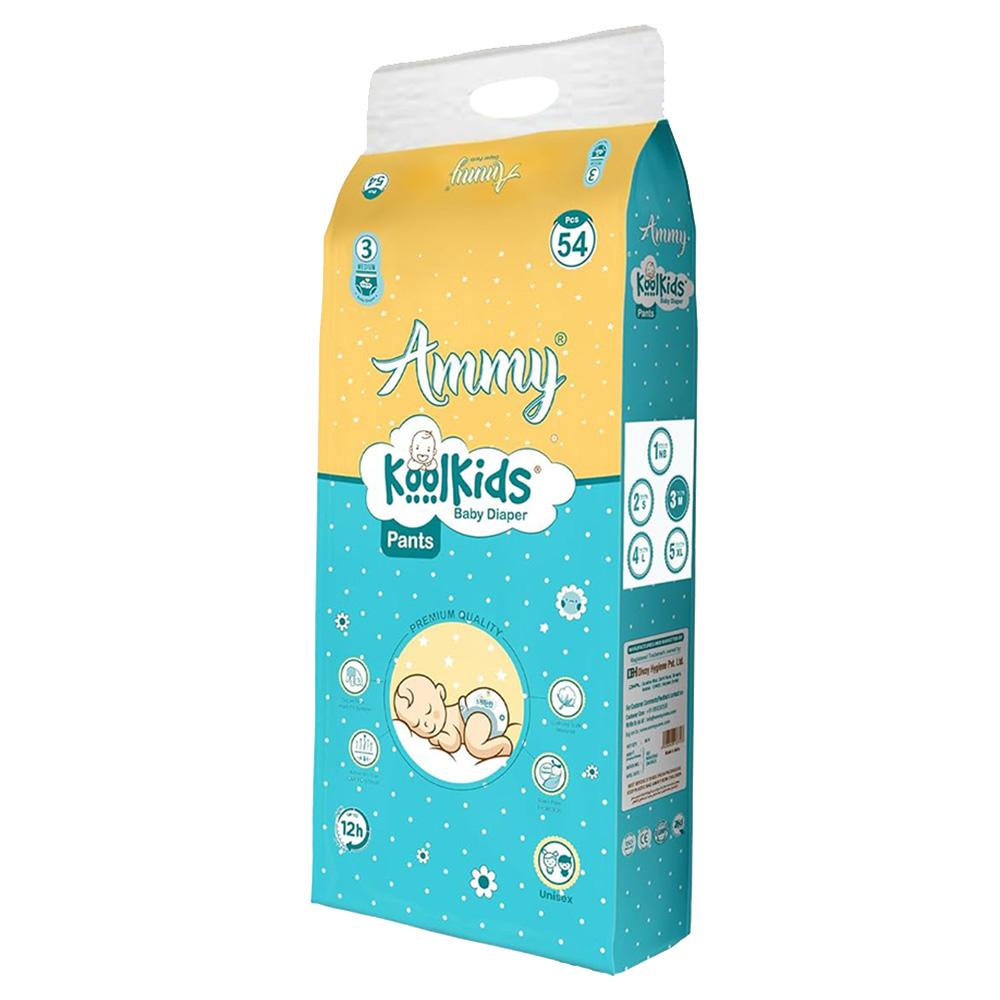 Ammy - Koolkids Baby Diaper Pants Medium - 7-12kg - 54pcs