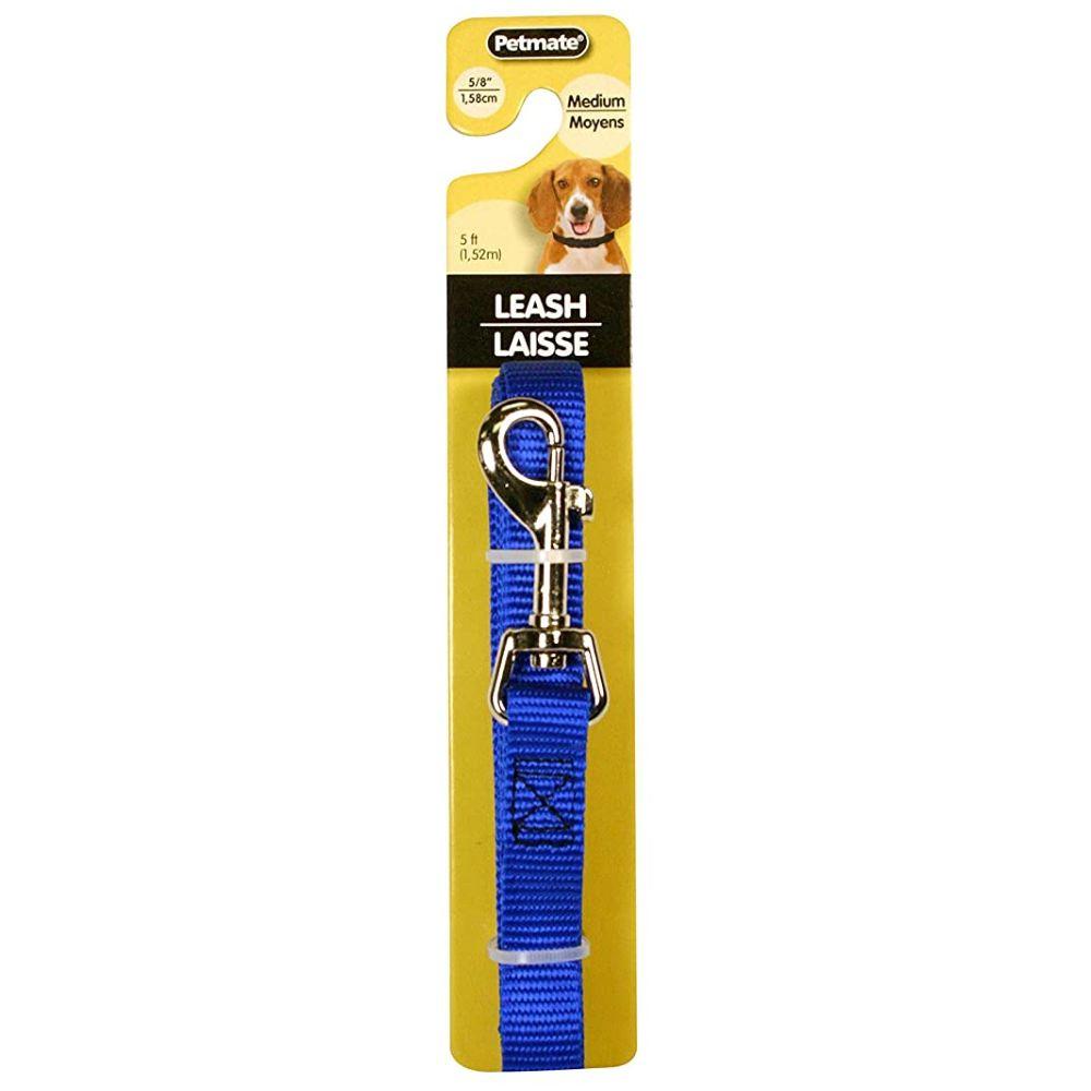 Petmate - Aspen Pet Nylon Dog Lead 1"X5' - Royal Blue