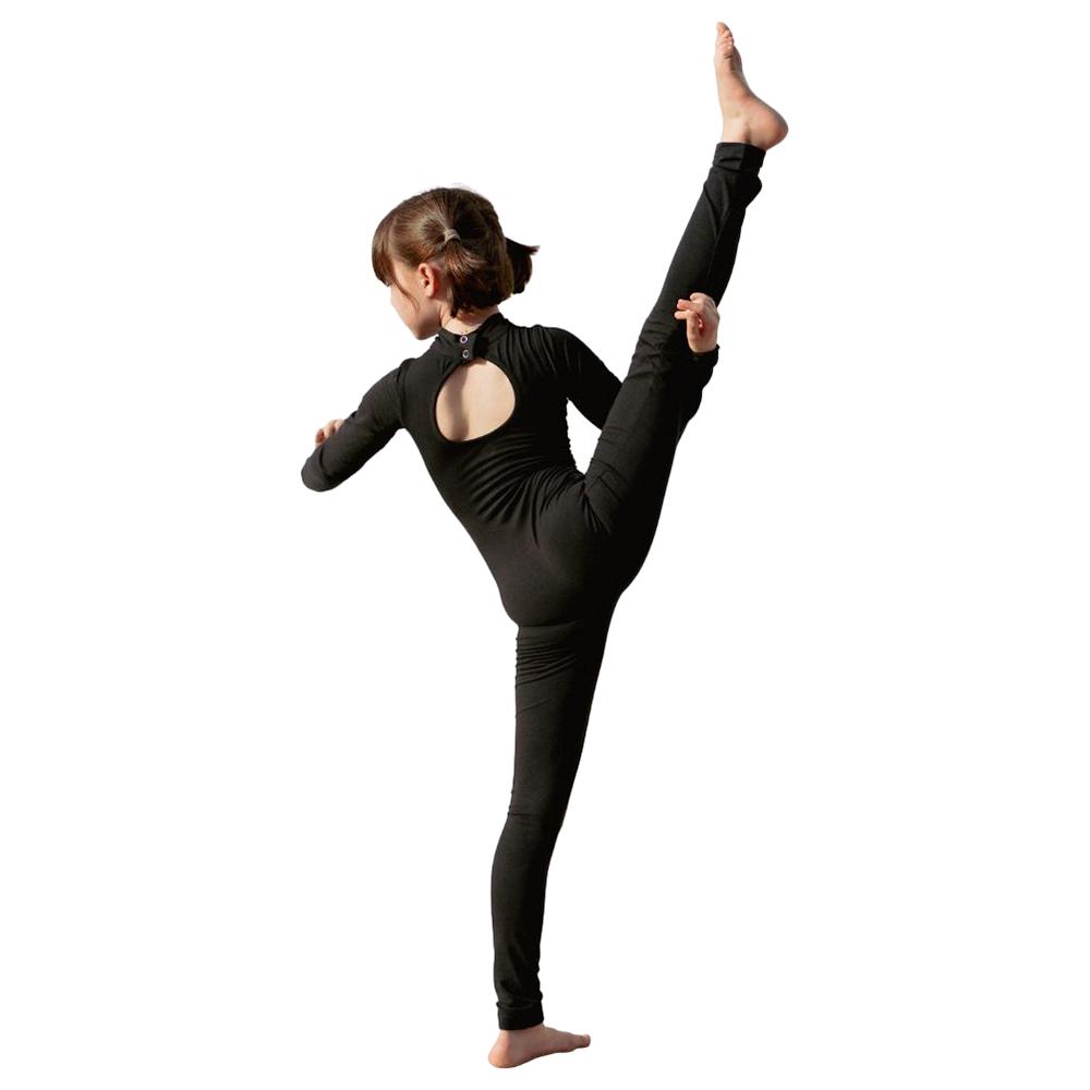 The Ido Movement - Girls Cotton Unitard - Black