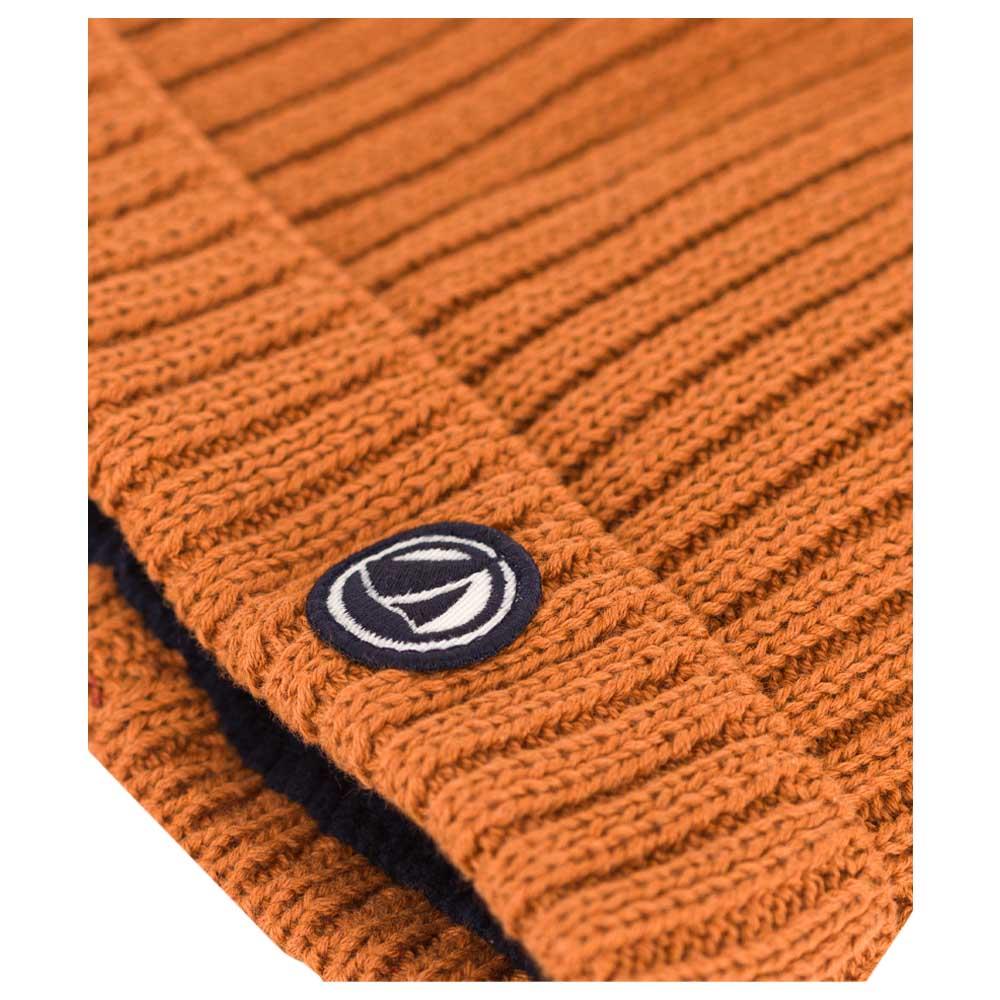 Petit Bateau - Baby's Fleece Lining Knit Hat - Brown