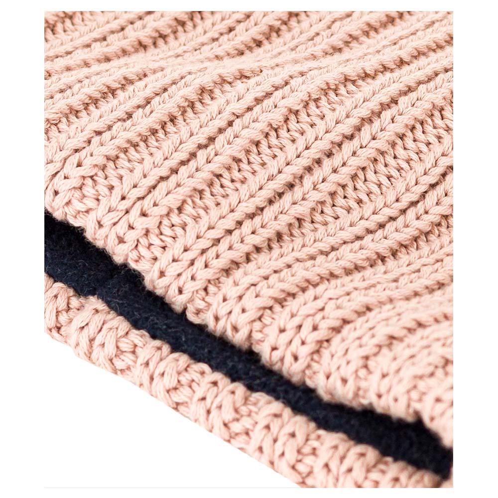 Petit Bateau - Girls Fleece-Lined Knitted Snood - Pink