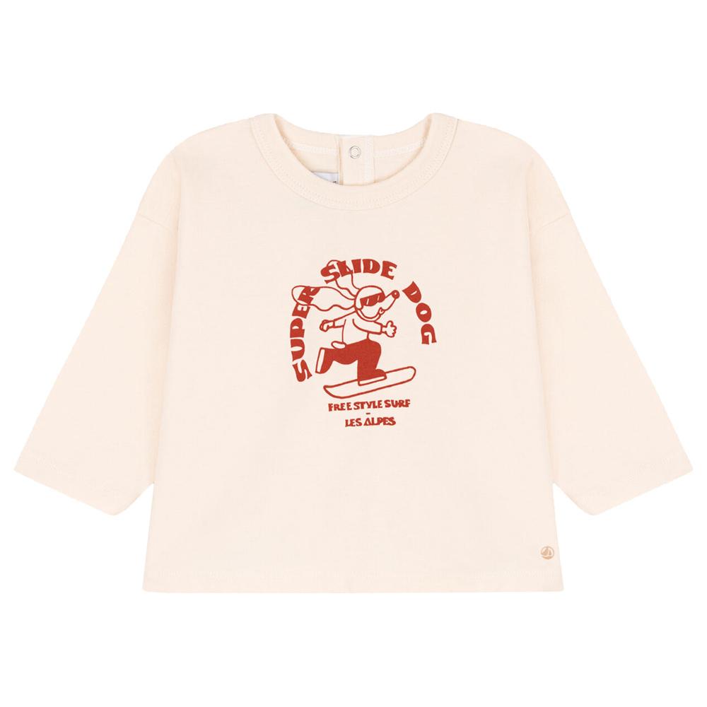 Petit Bateau - Baby's Long-Sleeves Jersey Shirt - Pink