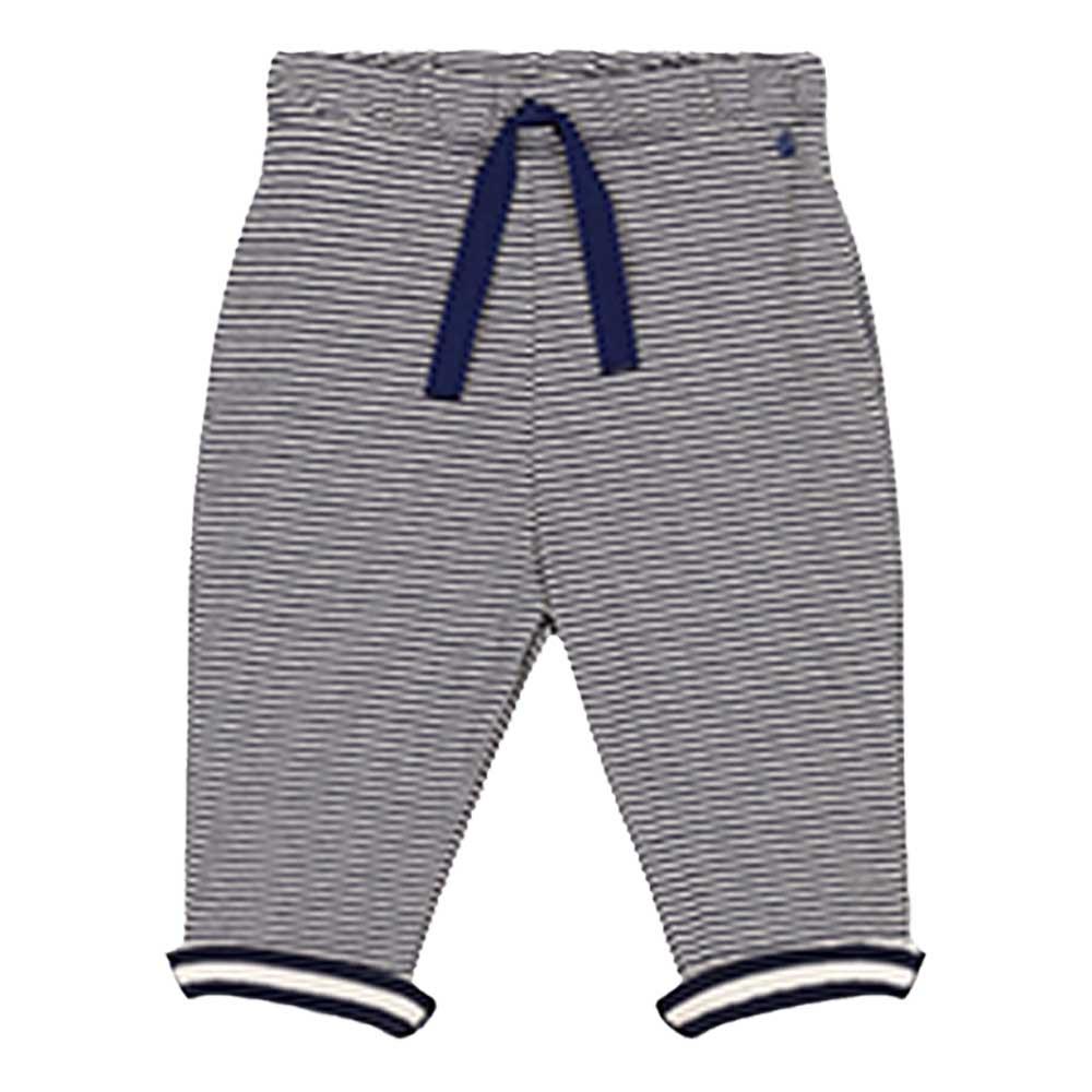 Petit Bateau - Babies Pinstriped Tube Knit Trousers - Blue