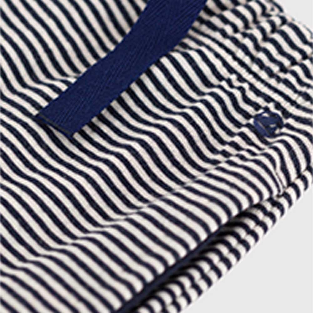 Petit Bateau - Babies Pinstriped Tube Knit Trousers - Blue