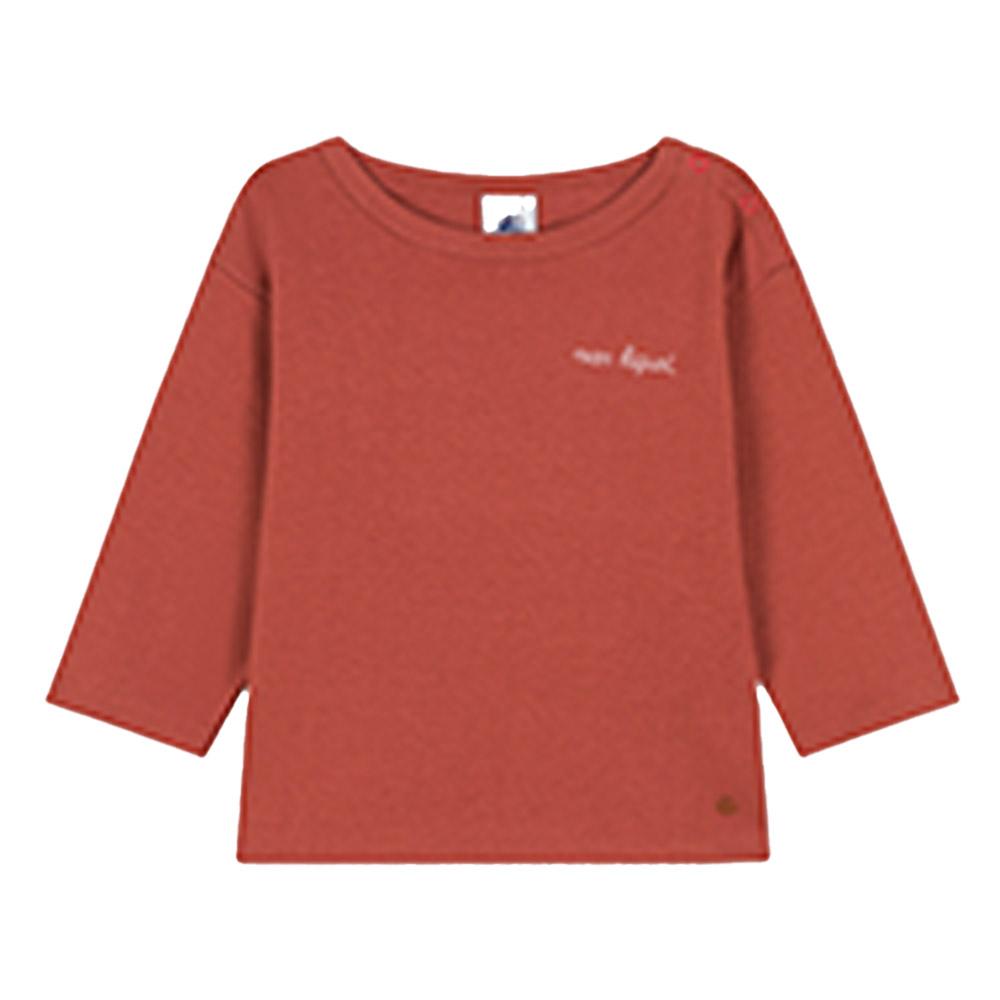 Petit Bateau - Babies Long-Sleeves Cotton Shirt - Brown