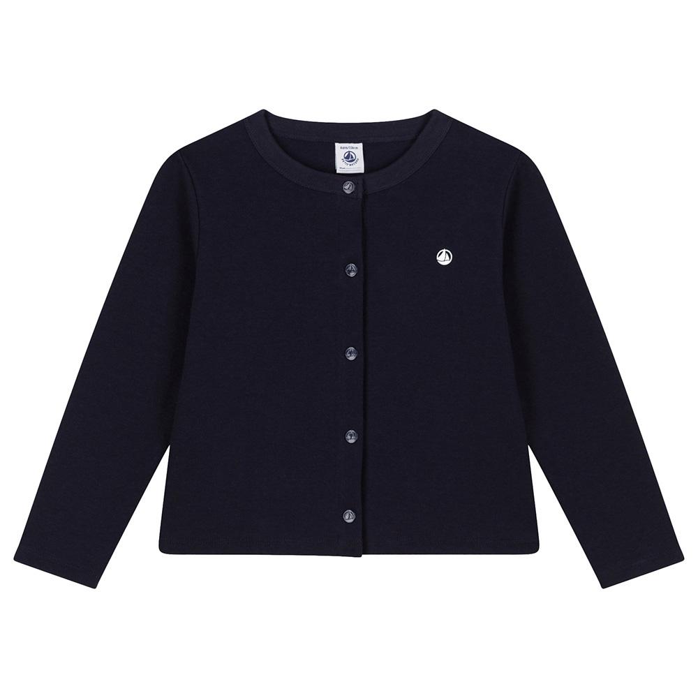 Petit Bateau - Boy's Cotton Cardigan - Blue