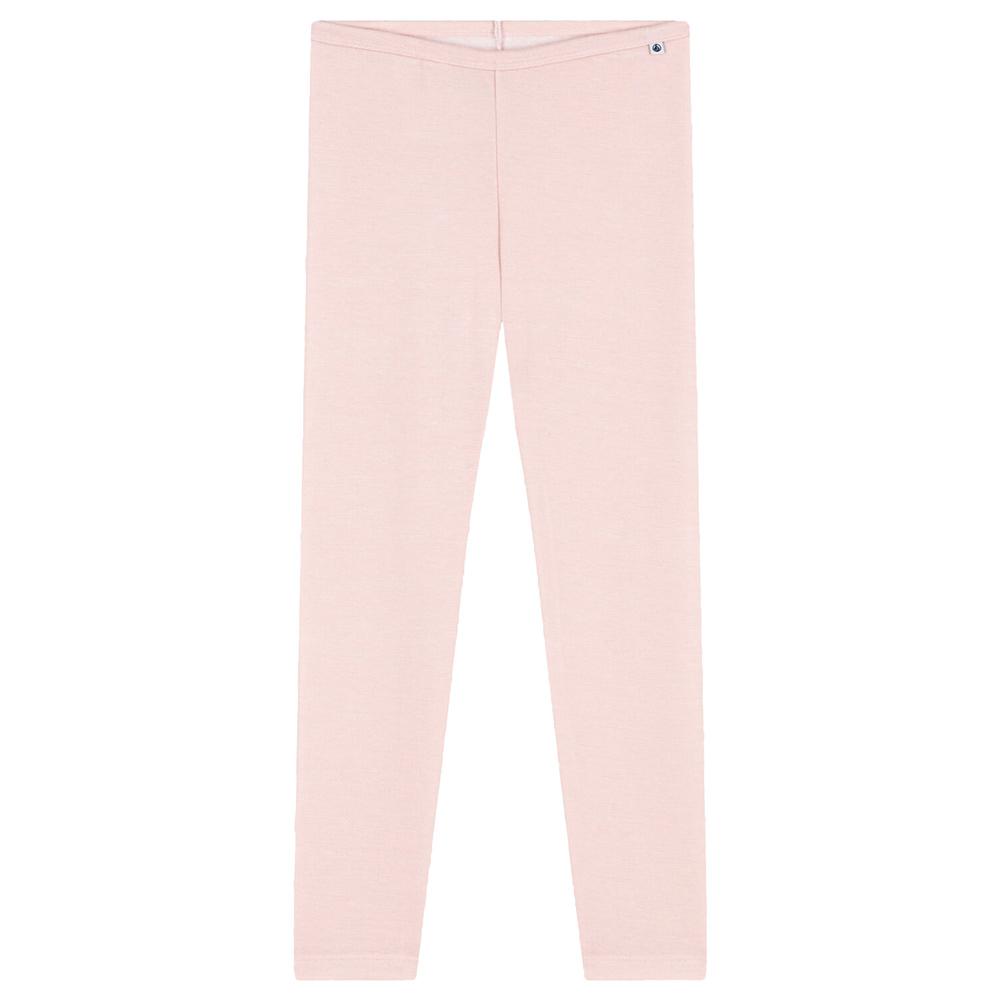 Petit Bateau - Children's Unisex Wool And Cotton Leggings - Pink