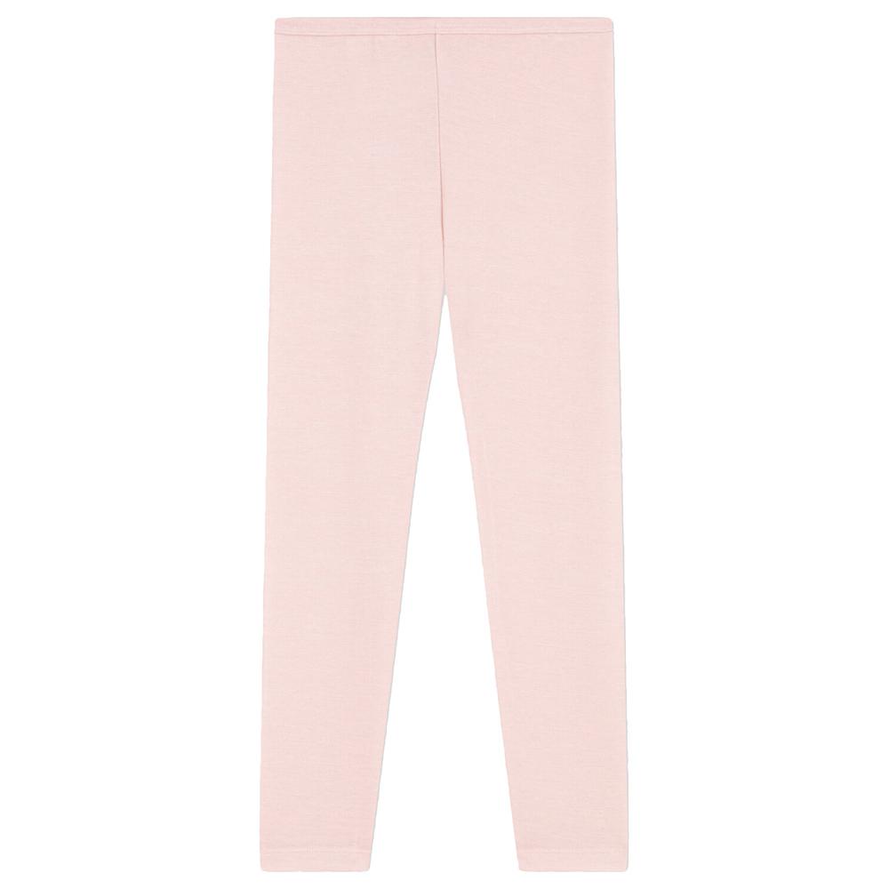 Petit Bateau - Children's Unisex Wool And Cotton Leggings - Pink