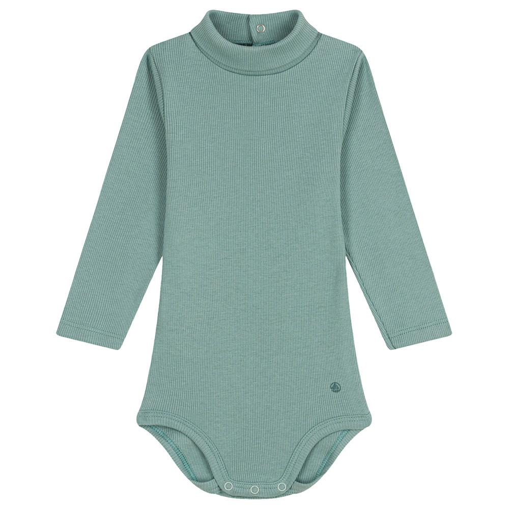 Petit Bateau - Baby's Long-Sleeves Cotton Bodysuit - Green