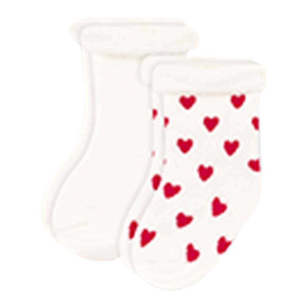 Petit Bateau - 2Pc-Set - Babies Knit Socks - White