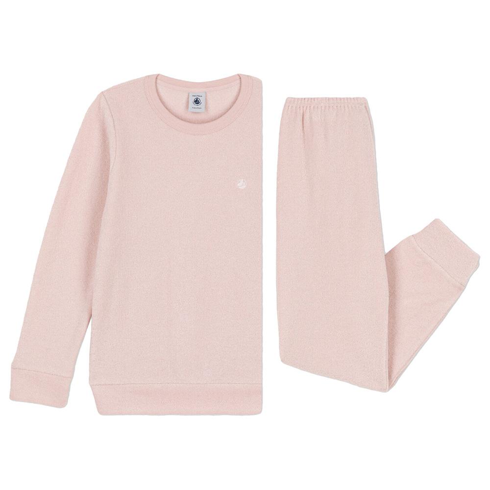 Petit Bateau - 2pc-Set - Girl's Solid Pyjama Suit - Pink