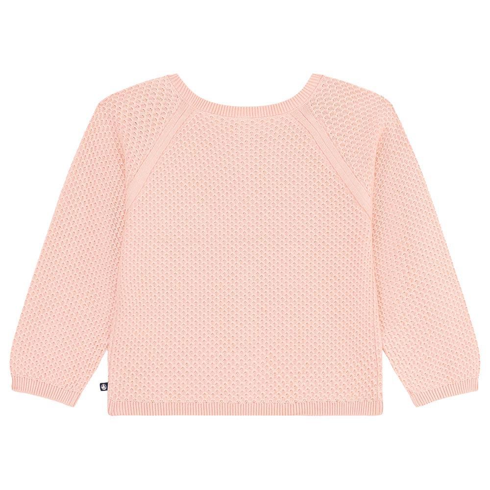 Petit Bateau - Girl's Cotton Cardigan - Pink