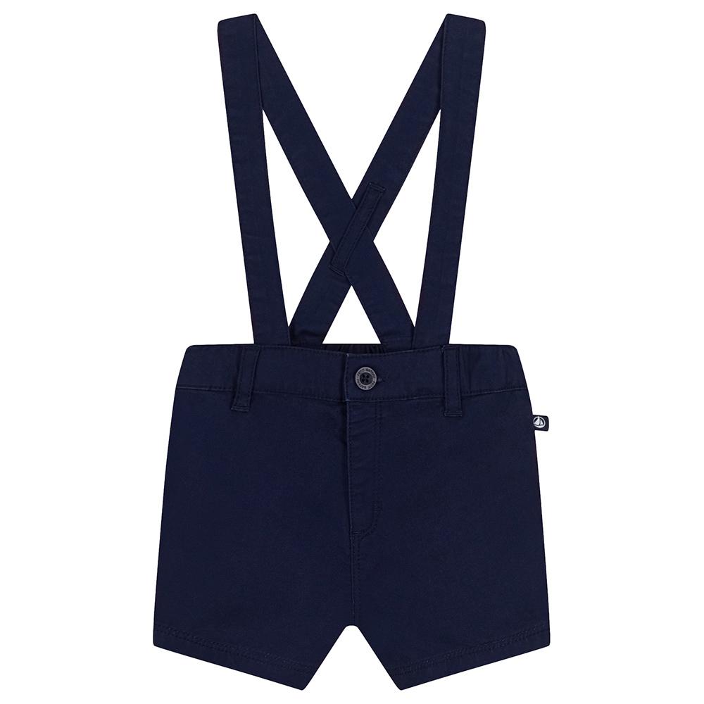 Petit Bateau - Baby's Serge Short Dungaree - Blue