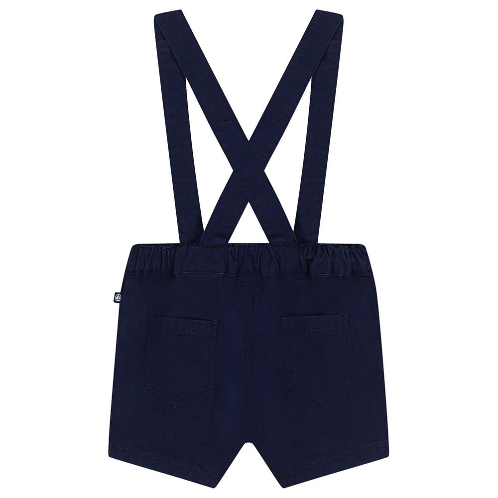 Petit Bateau - Baby's Serge Short Dungaree - Blue