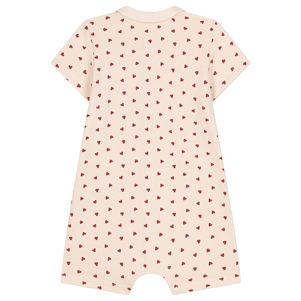 Petit Bateau - Babies' Lightweight Printed Fleece Playsuit