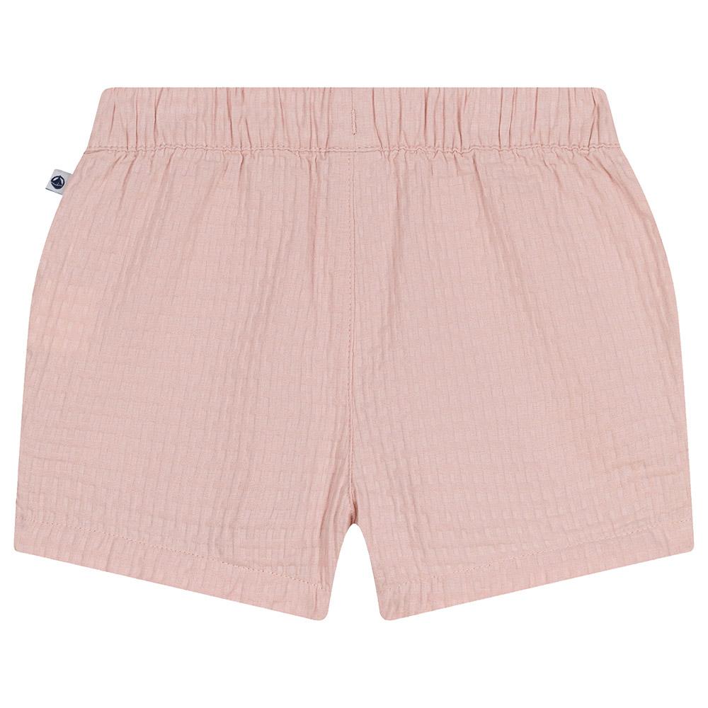 Petit Bateau - Baby's Textured Shorts - Pink