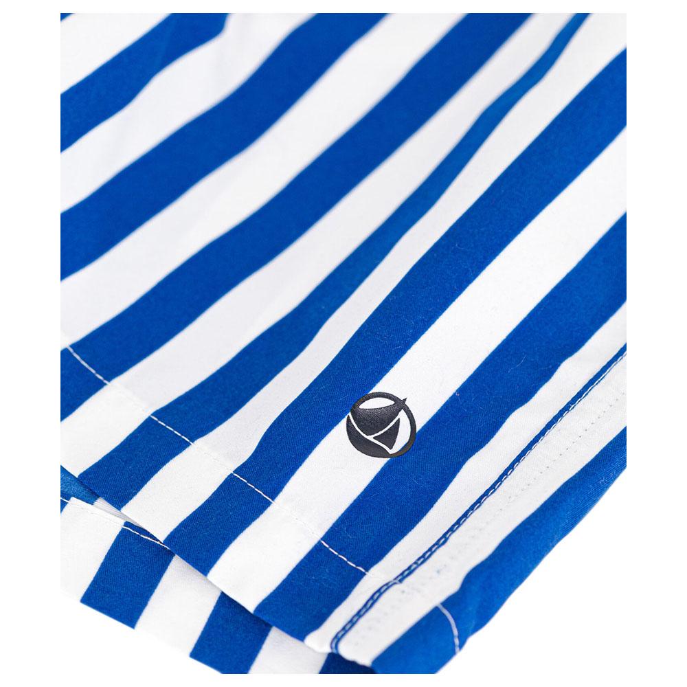 Petit Bateau - Boys' Striped Swim Shorts - White/Blue