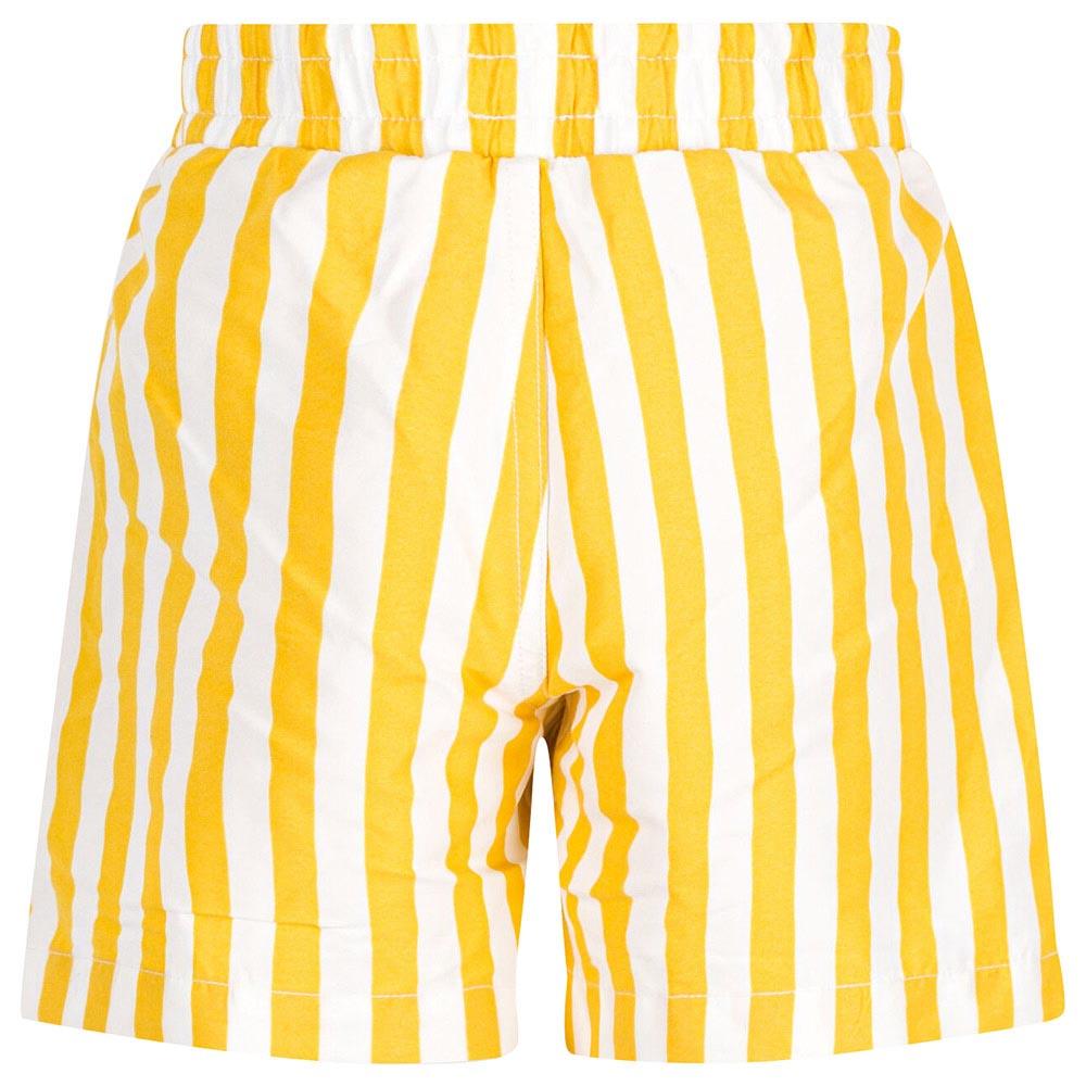 Petit Bateau - Boys' Striped Swim Shorts - White/Yellow