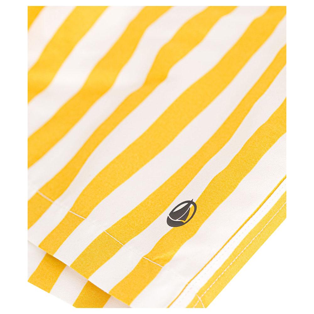 Petit Bateau - Boys' Striped Swim Shorts - White/Yellow