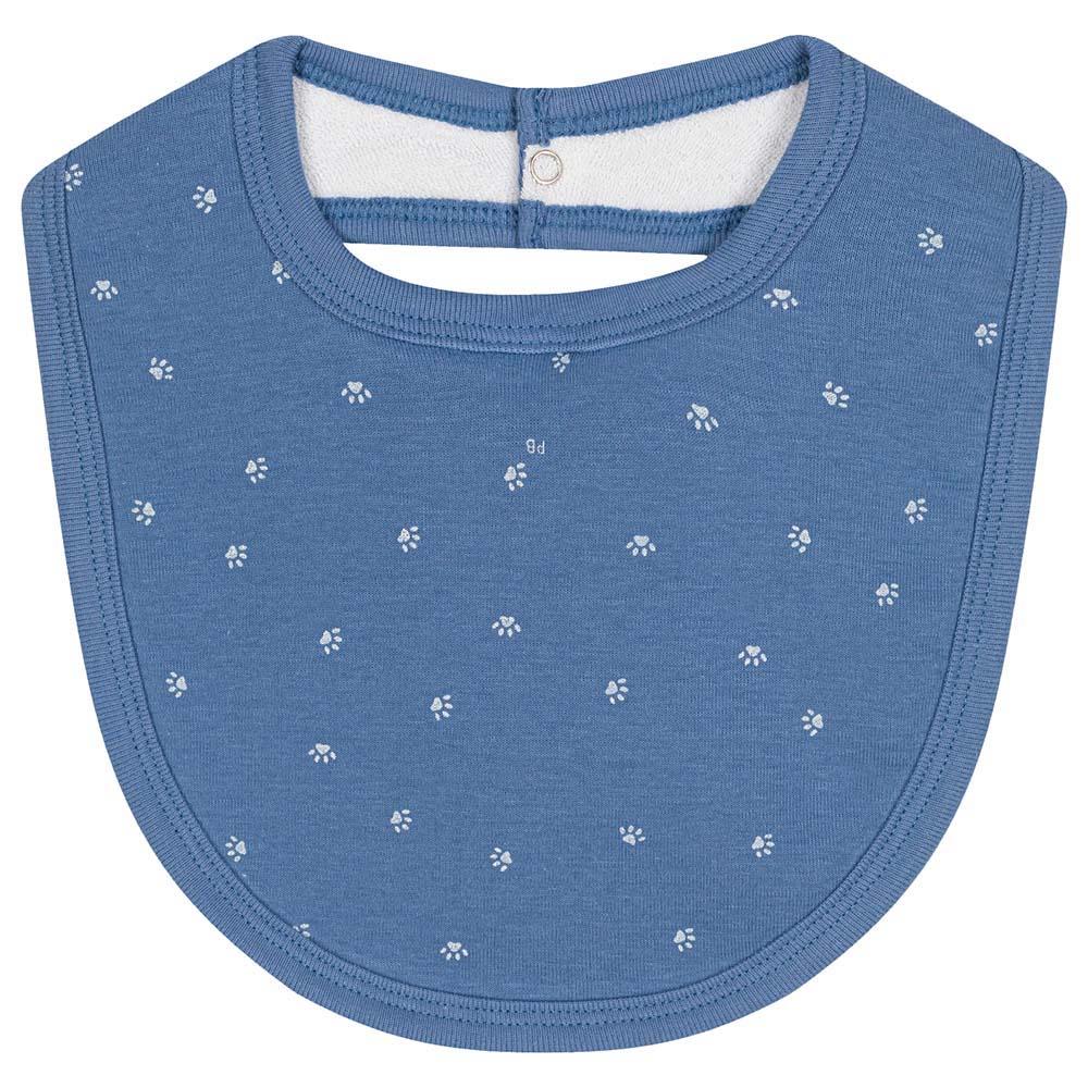 Petit Bateau - Cotton Baby Bib - Blue