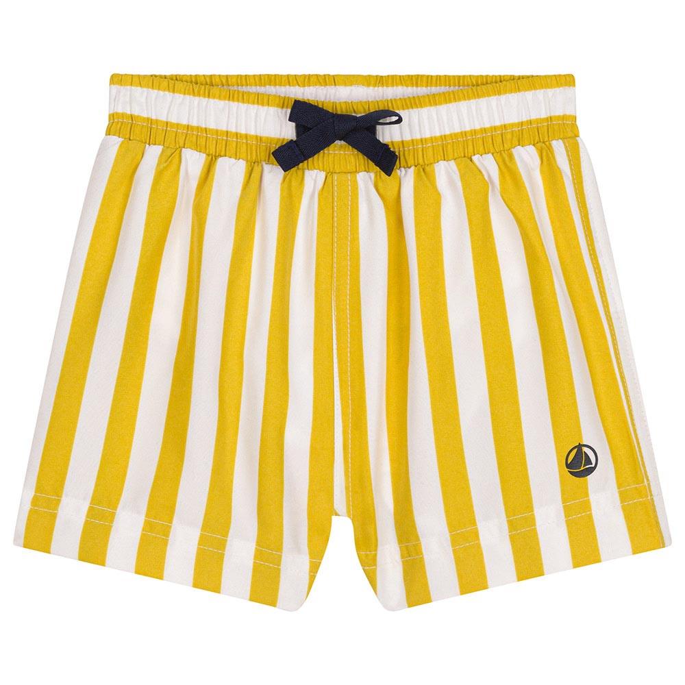 Petit Bateau - Babies' Swim Shorts - White/Yellow