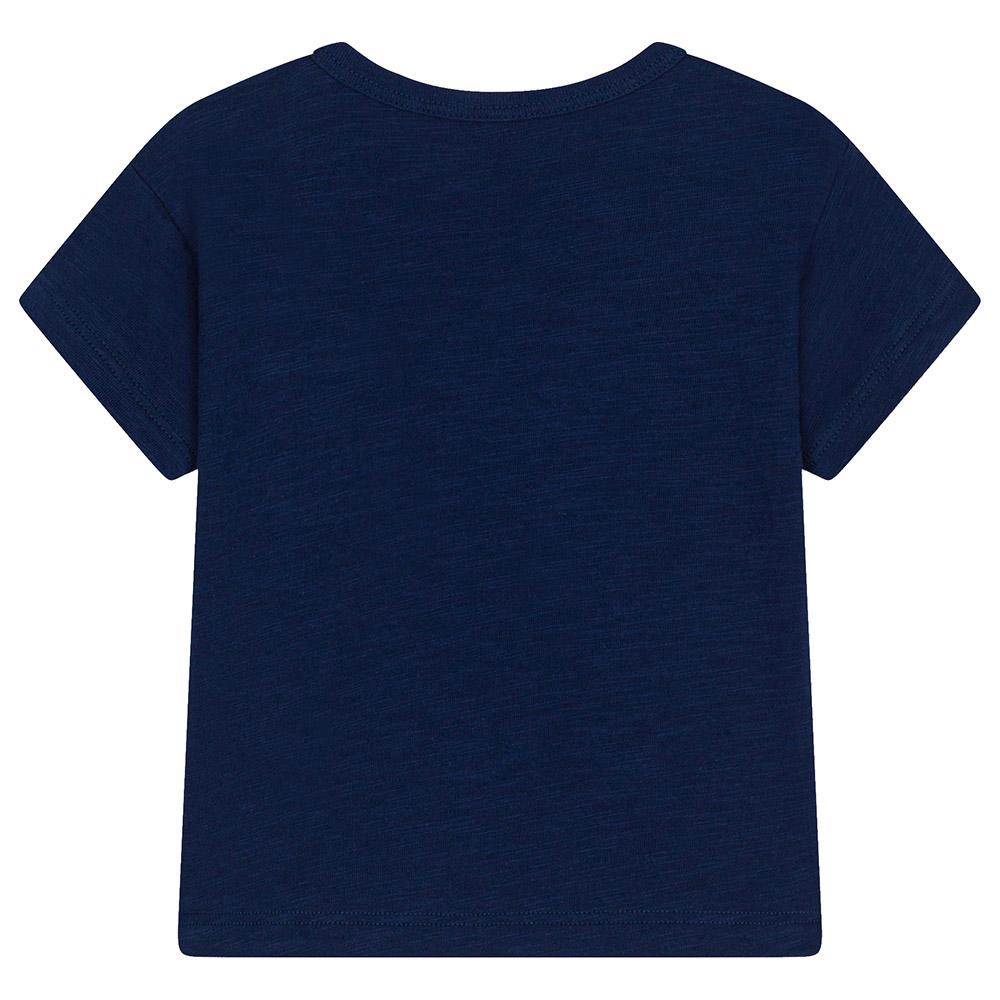 Petit Bateau - Baby's Short-Sleeves Slub Jersey T-Shirt - Blue