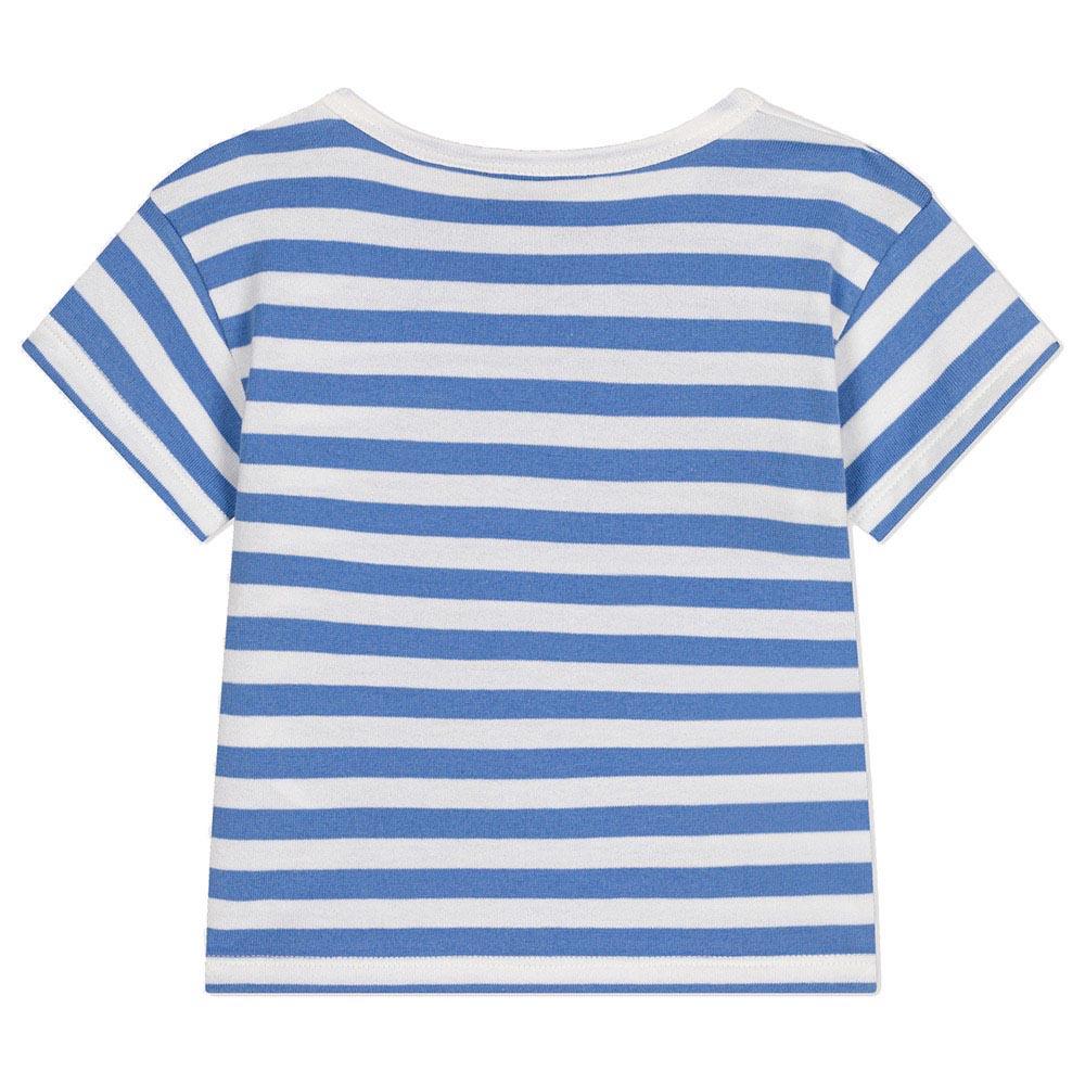 Petit Bateau - Baby's Short-Sleeves Jersey T-Shirt - Blue/White